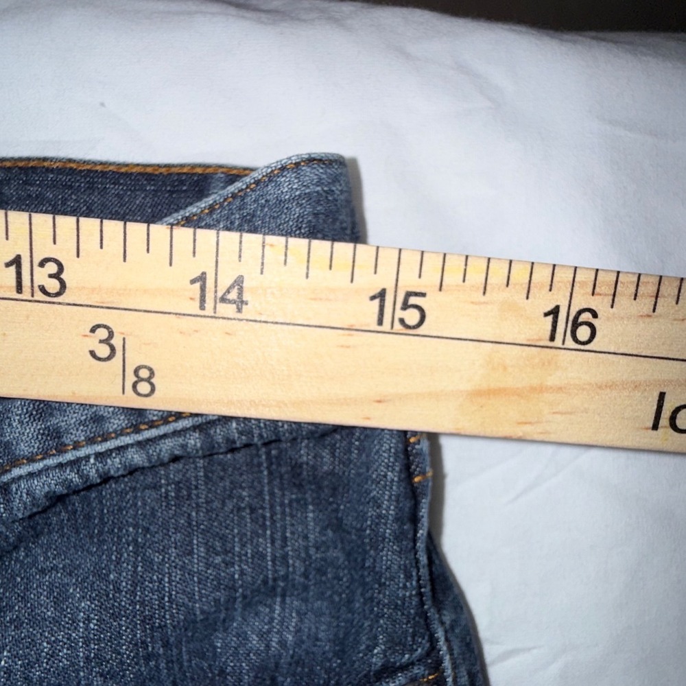 Iceberg Icejeans Capri Denim Pants Womens 28 Blue Made in Italy Pointed Hem - Picture 9 of 10